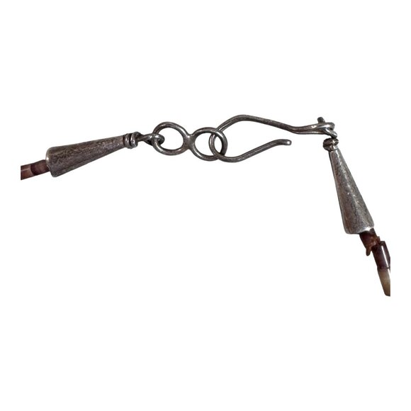 Handmade Sterling 925 Zuni Fetish Heishi Beaded Bracelet Carved Animal Vintage 8 - Picture 5 of 7